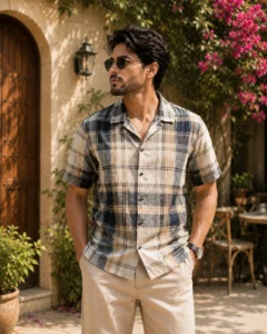 Casual Cotton Half Shirt