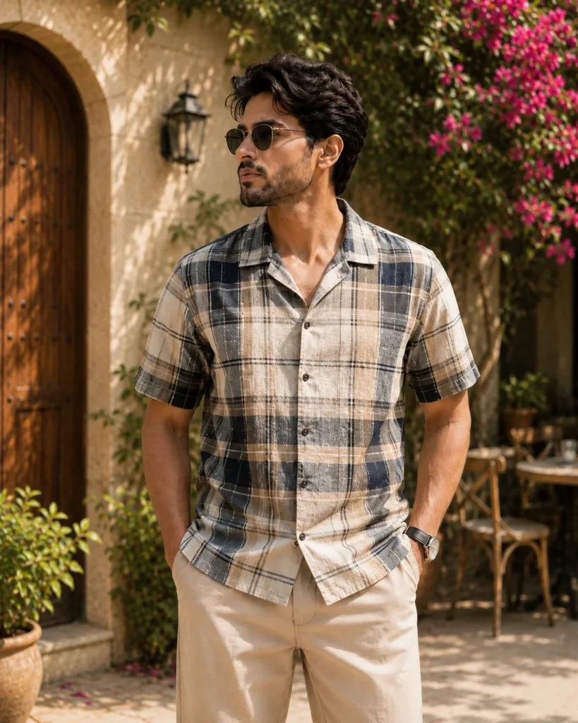 Casual Cotton Half Shirt