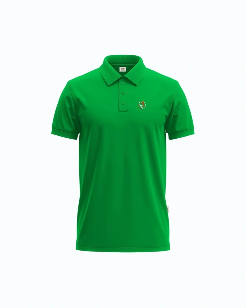 Green Polo Shirt Mockup