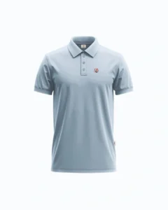 Light Blue Polo Shirt Mockup