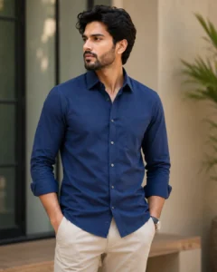 Navi Blue Full Shirt