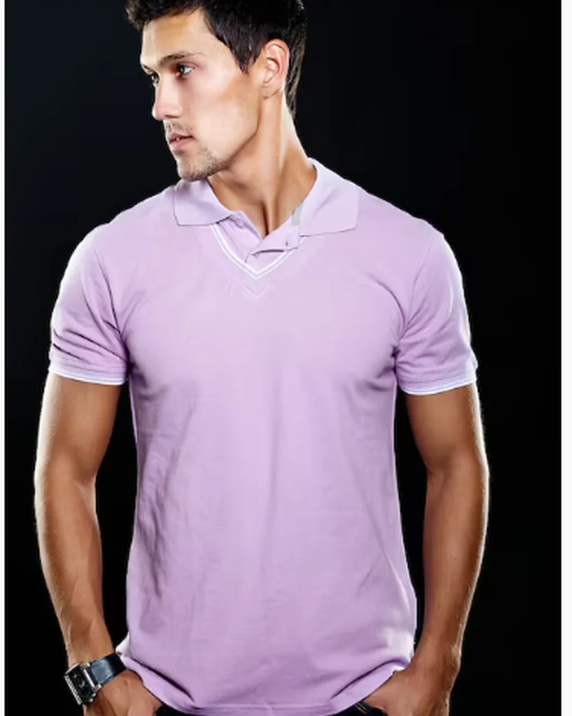 Pink polo shirt