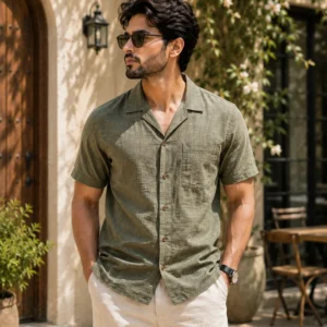 Pure Cotton Half Shirt