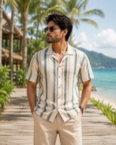 Striped Half Shirt