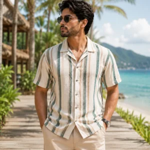 Striped Half Shirt